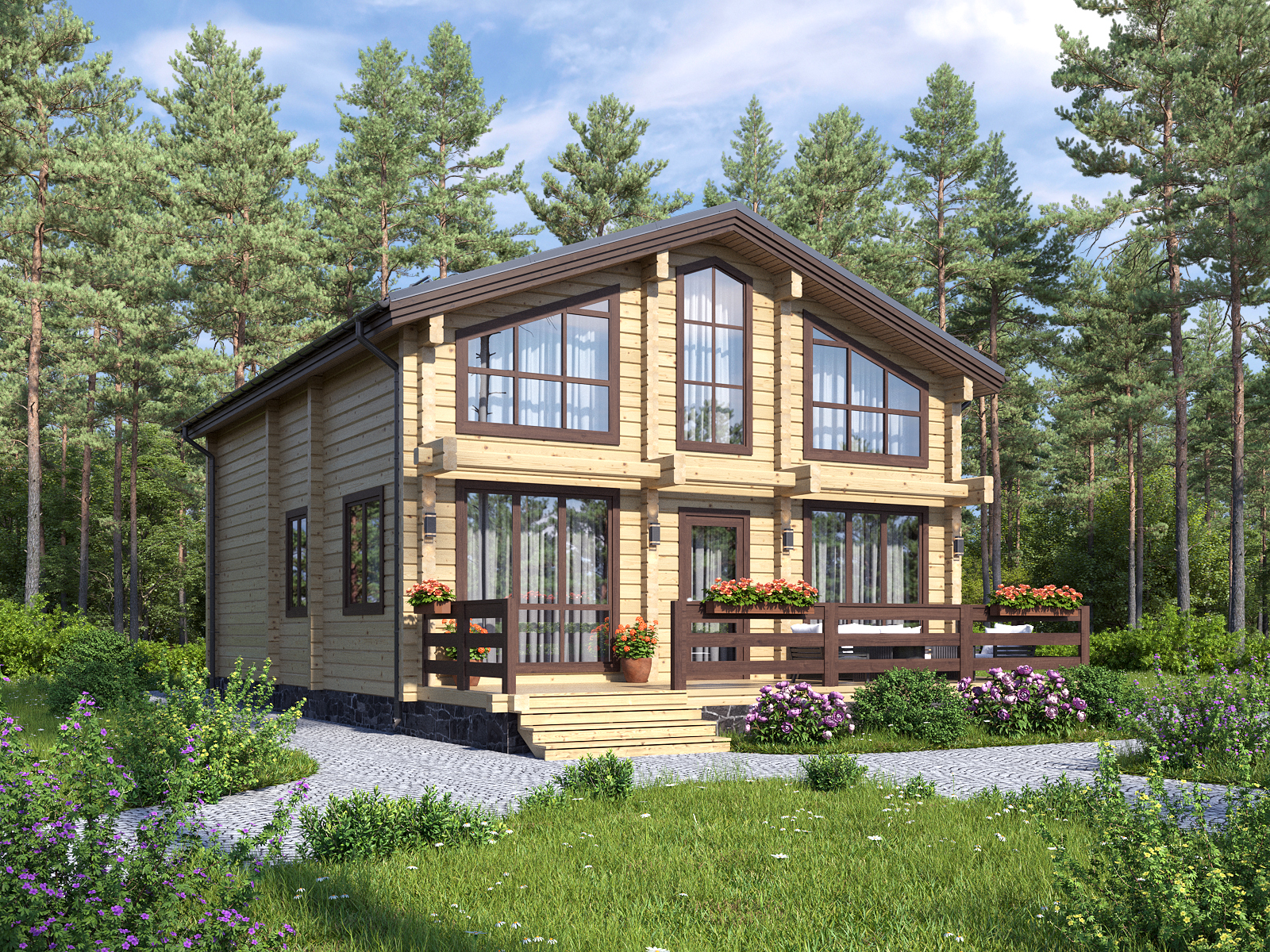 Дома из клееного бруса